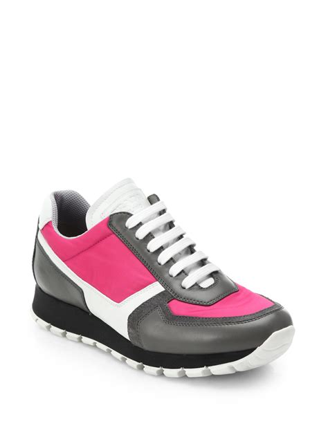 fabric sneakers prada|Prada sneakers on sale women's.